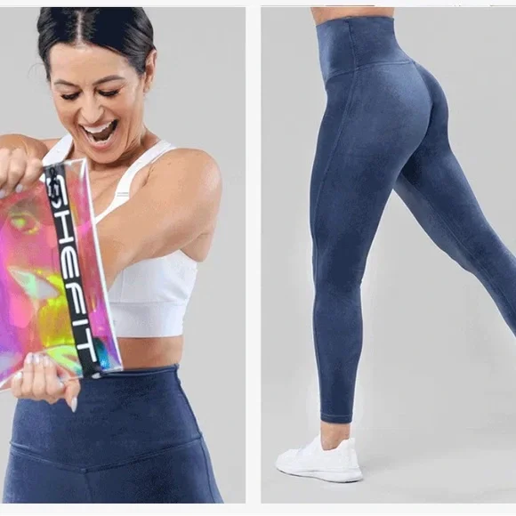 Shefit Limited Edition Velvet Leggings Size Small NWT - Picture 3 of 12